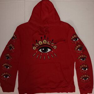 KENZO RED EYE EMBROIDERY HOODIE SWEATSHIRT